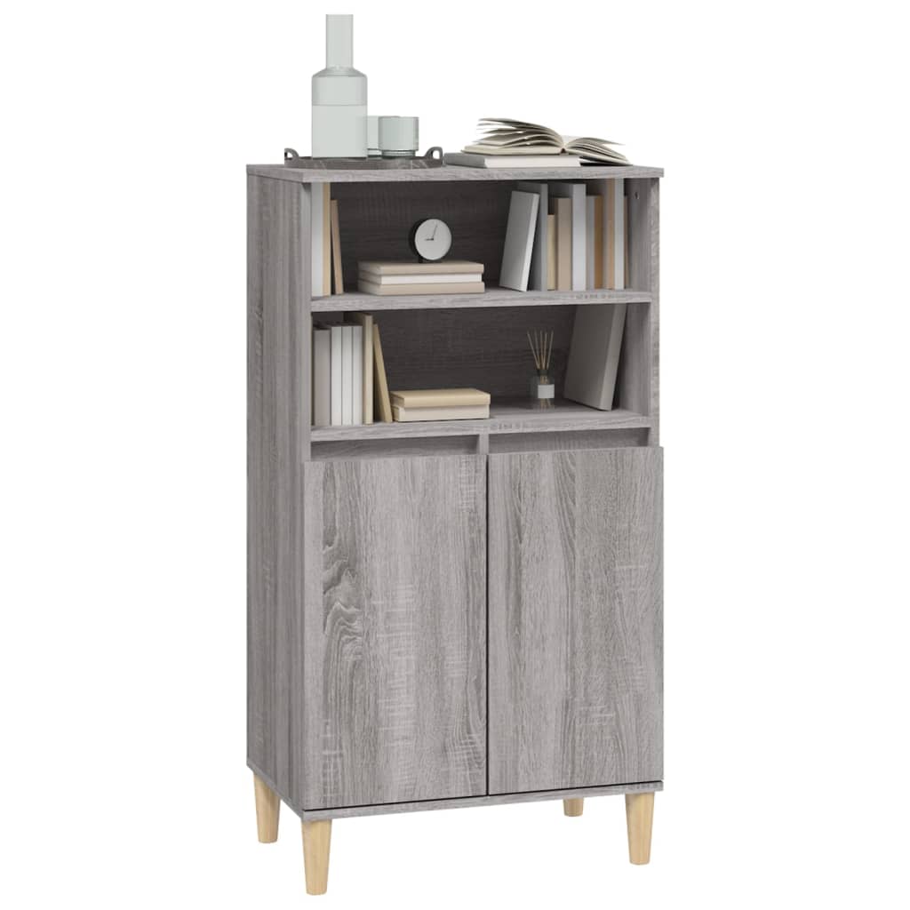 Buffet haut Sonoma gris 60x36x110 cm Bois d'ingénierie - XIOS