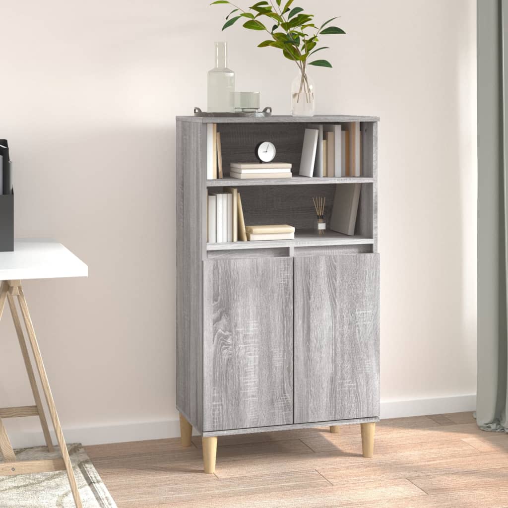 Buffet haut Sonoma gris 60x36x110 cm Bois d'ingénierie - XIOS