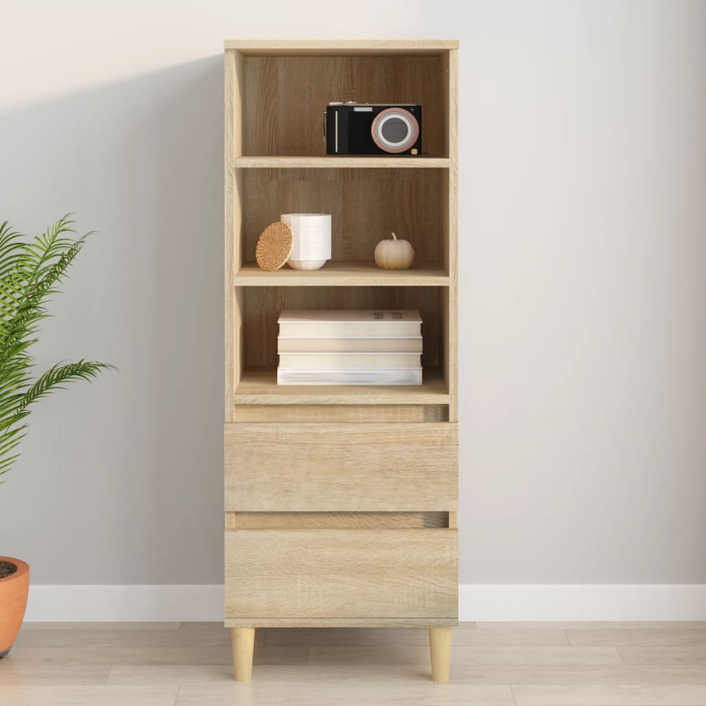 Buffet haut Chêne sonoma 40x36x110 cm Bois d'ingénierie - XIOS