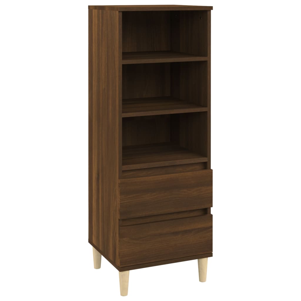 Buffet haut Chêne marron 40x36x110 cm Bois d'ingénierie - XIOS
