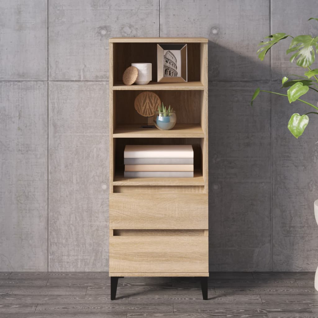 Buffet haut Chêne sonoma 40x36x110 cm Bois d'ingénierie - XIOS