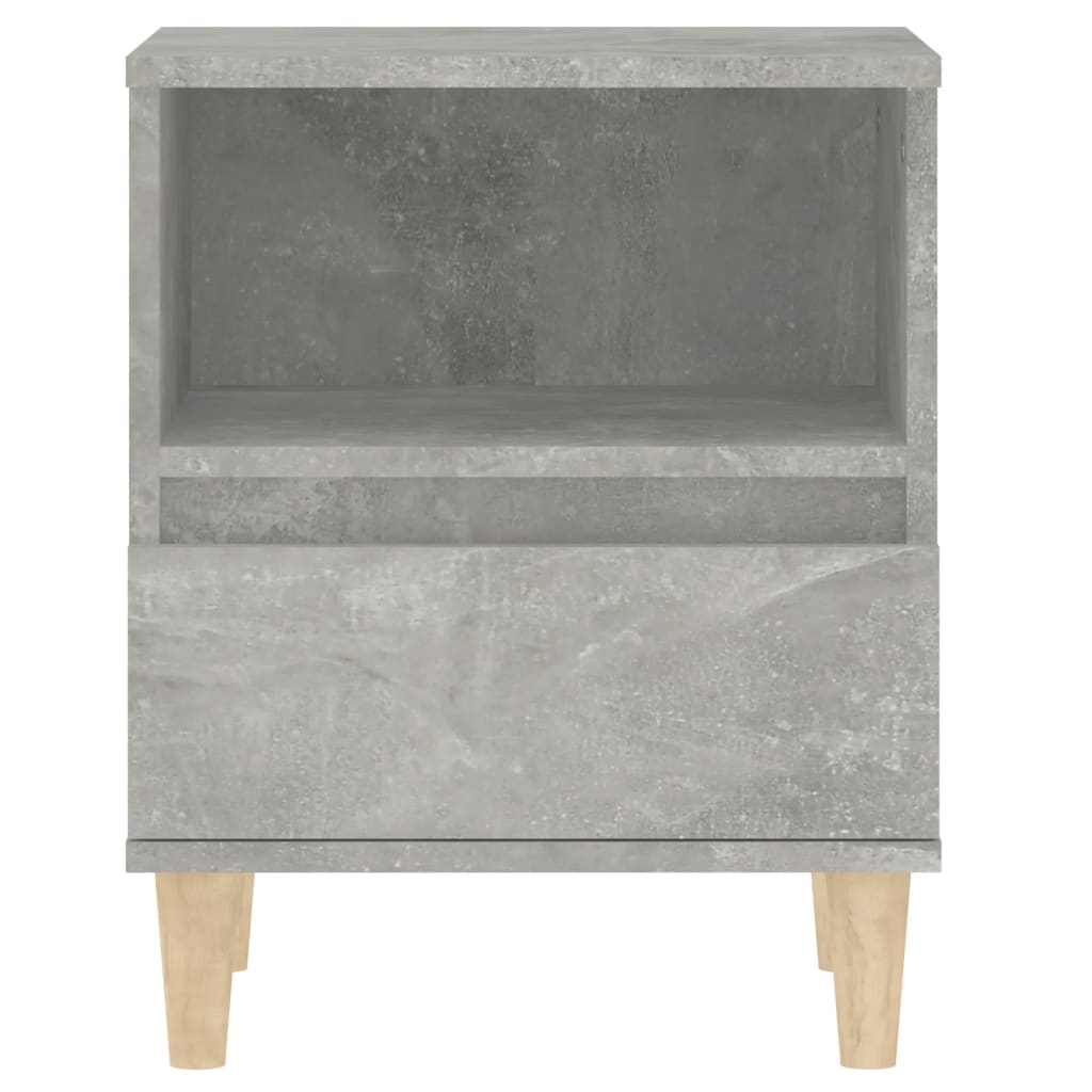 Tables de chevet 2 pcs Gris béton 40x35x50 cm - XIOS