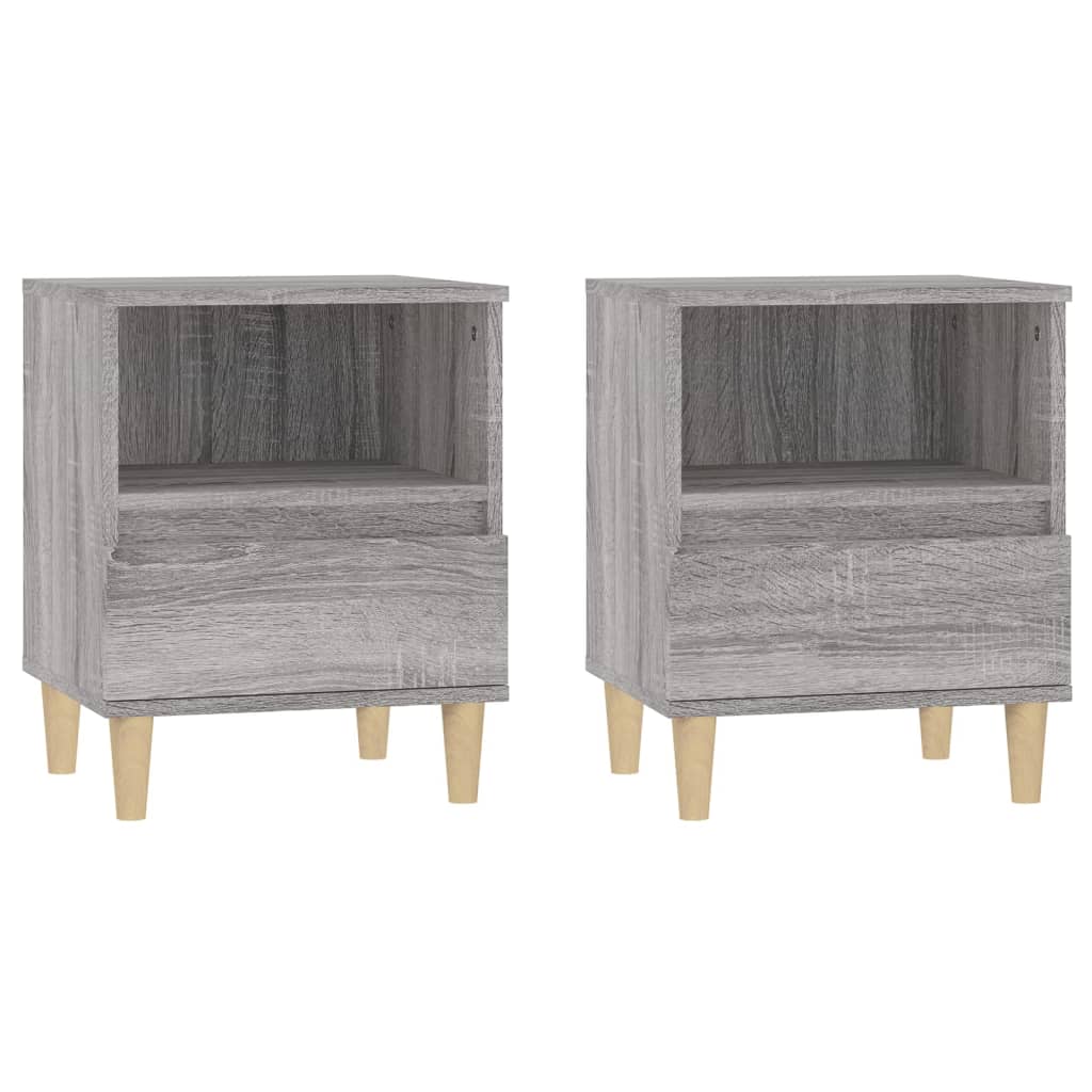 Tables de chevet 2 pcs Sonoma gris 40x35x50 cm - XIOS