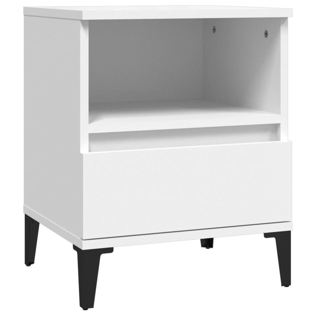 Tables de chevet 2 pcs Blanc 40x35x50 cm - XIOS