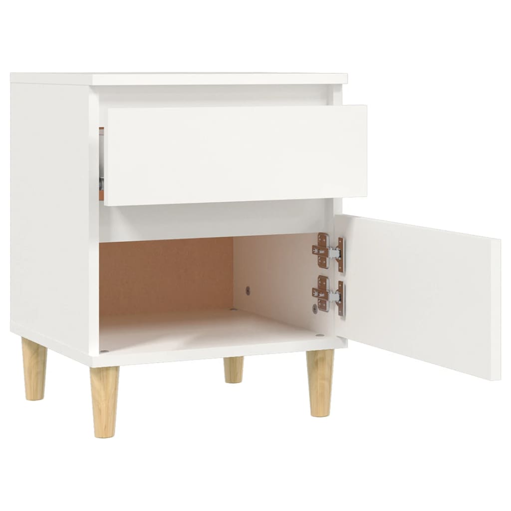 Tables de chevet 2 pcs Blanc 40x35x50 cm - XIOS