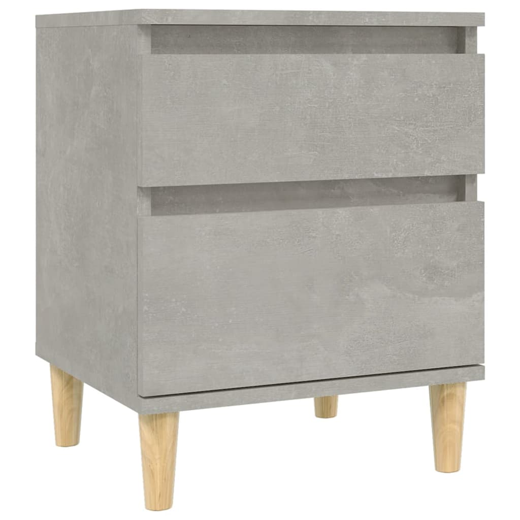 Tables de chevet 2 pcs Gris béton 40x35x50 cm - XIOS