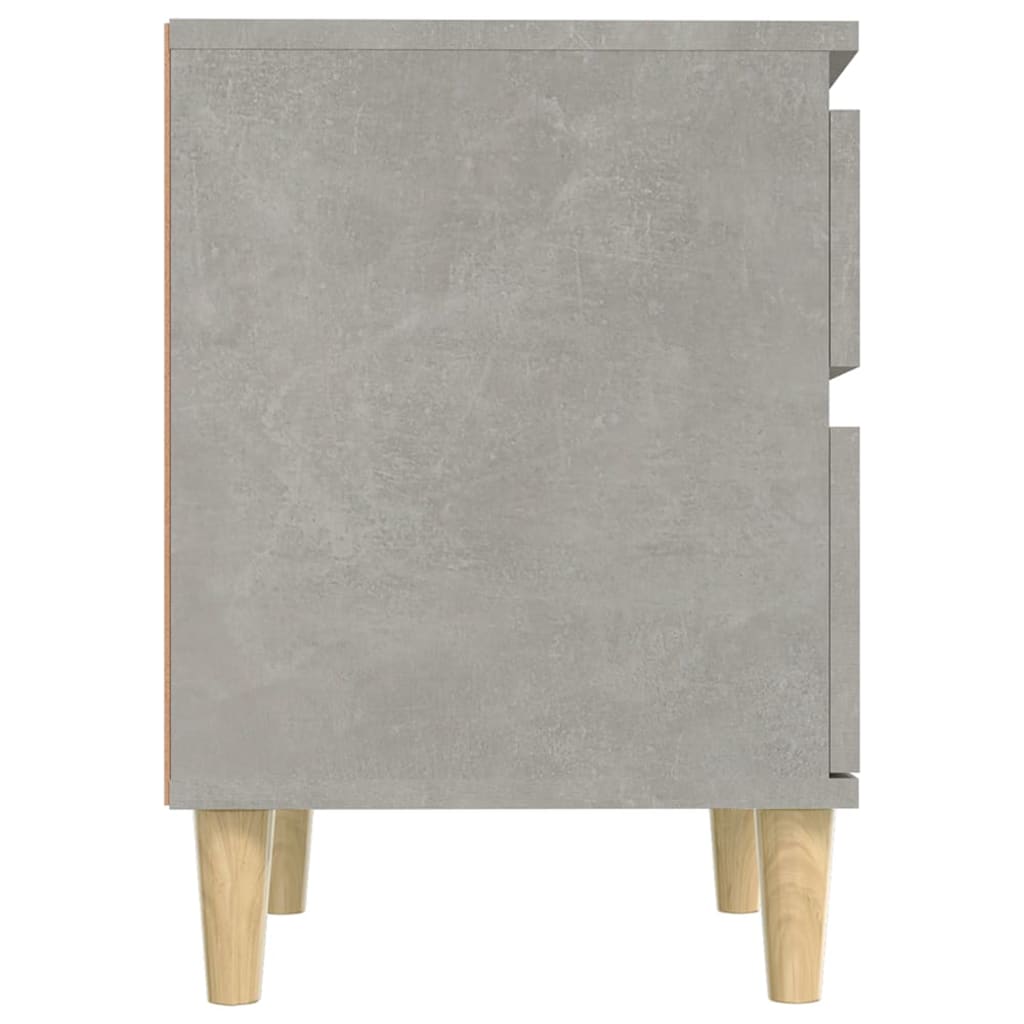 Tables de chevet 2 pcs Gris béton 40x35x50 cm - XIOS