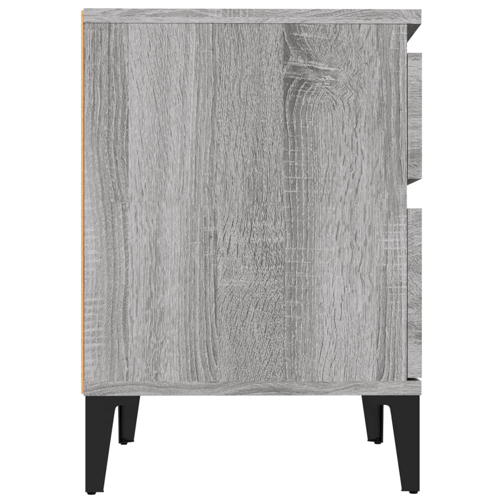 Tables de chevet 2 pcs Sonoma gris 40x35x50 cm - XIOS