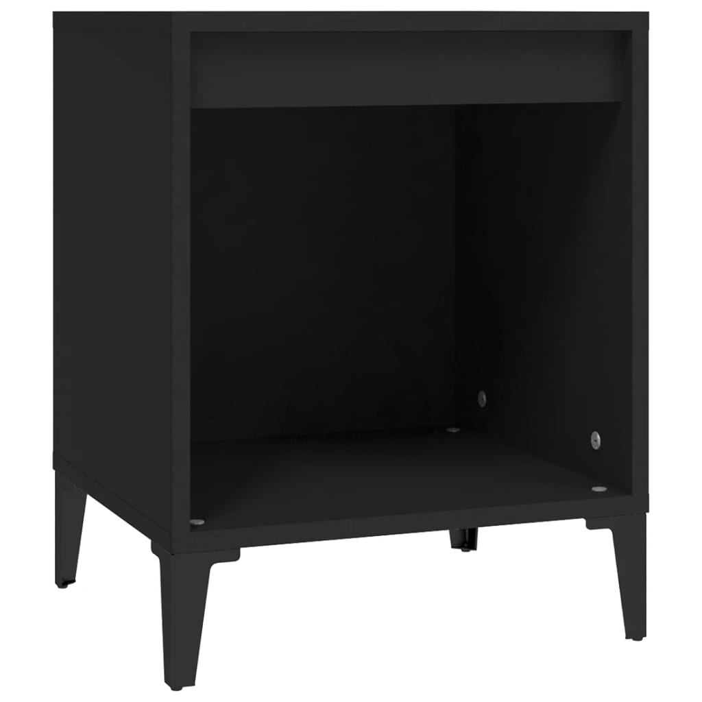 Tables de chevet 2 pcs Noir 40x35x50 cm - XIOS