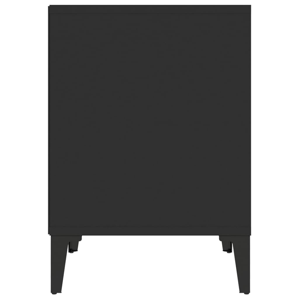 Tables de chevet 2 pcs Noir 40x35x50 cm - XIOS
