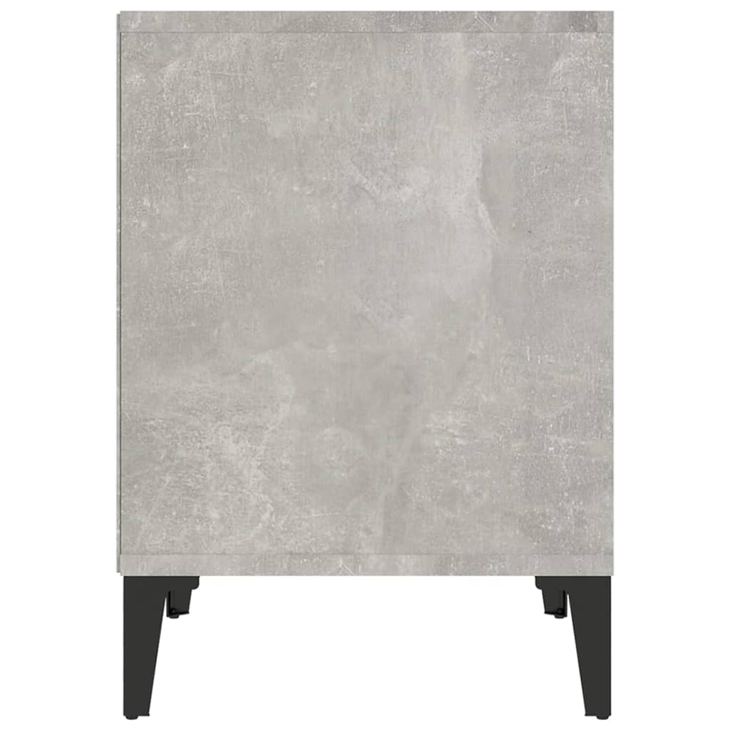 Tables de chevet 2 pcs Gris béton 40x35x50 cm - XIOS
