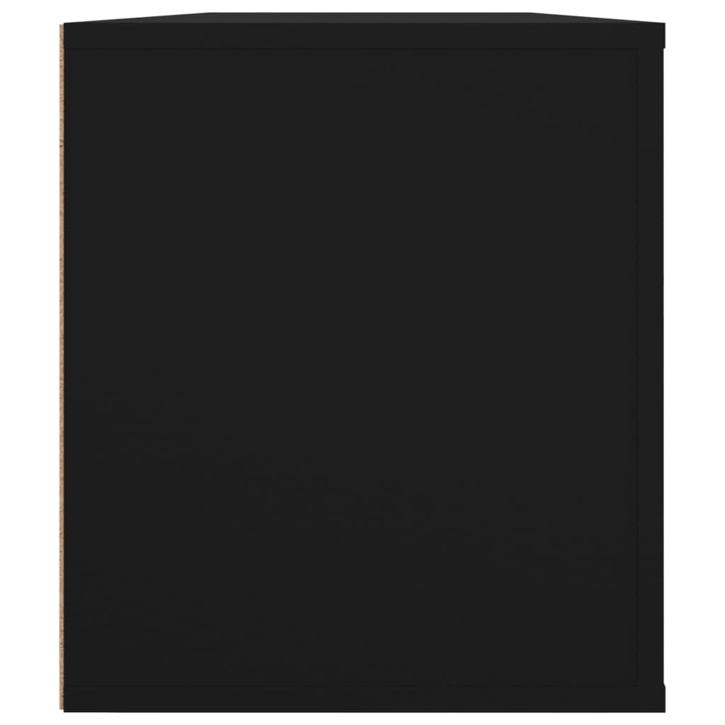 Meuble TV Noir 100x35x40 cm Bois d'ingénierie - XIOS