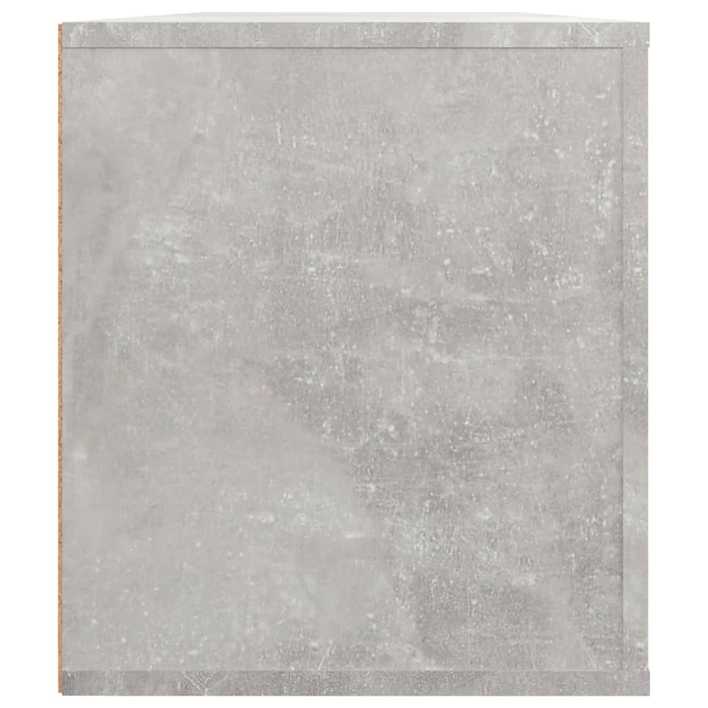 Meuble TV Gris béton 100x35x40 cm Bois d'ingénierie - XIOS