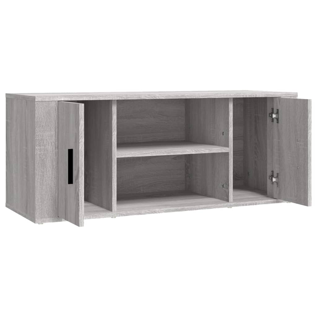 Meuble TV Sonoma gris 100x35x40 cm Bois d'ingénierie - XIOS
