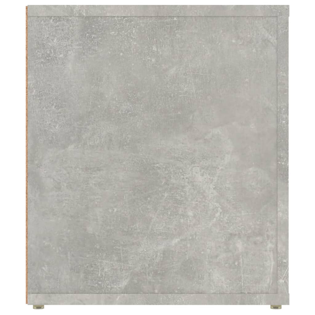 Meuble TV Gris béton 100x35x40 cm Bois d'ingénierie - XIOS