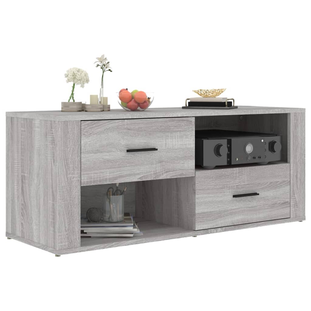 Meuble TV Sonoma gris 100x35x40 cm Bois d'ingénierie - XIOS