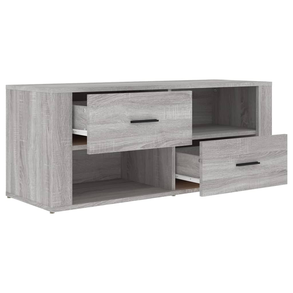 Meuble TV Sonoma gris 100x35x40 cm Bois d'ingénierie - XIOS
