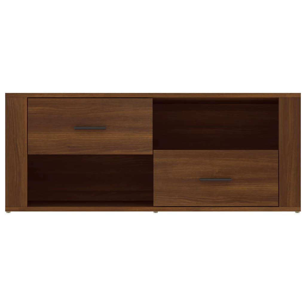 Meuble TV Chêne marron 100x35x40 cm Bois d'ingénierie - XIOS