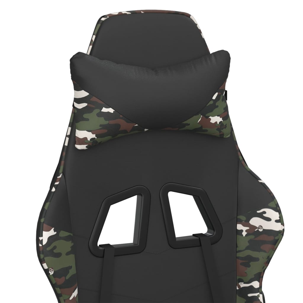 Chaise de jeu Noir et camouflage Similicuir - XIOS