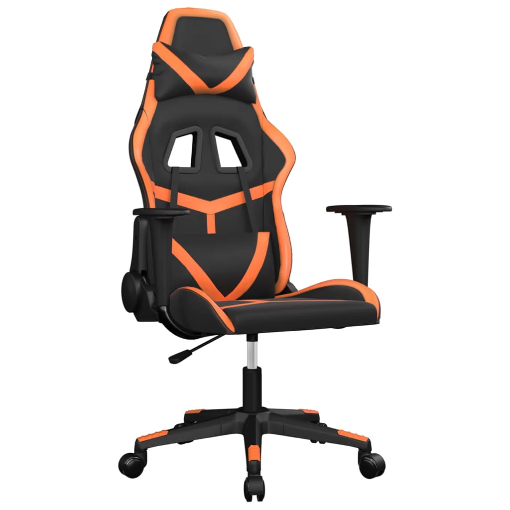Chaise de jeu Noir et orange Similicuir - XIOS
