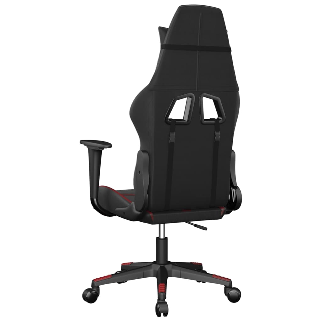 Chaise de jeu Noir et rouge bordeaux Similicuir - XIOS
