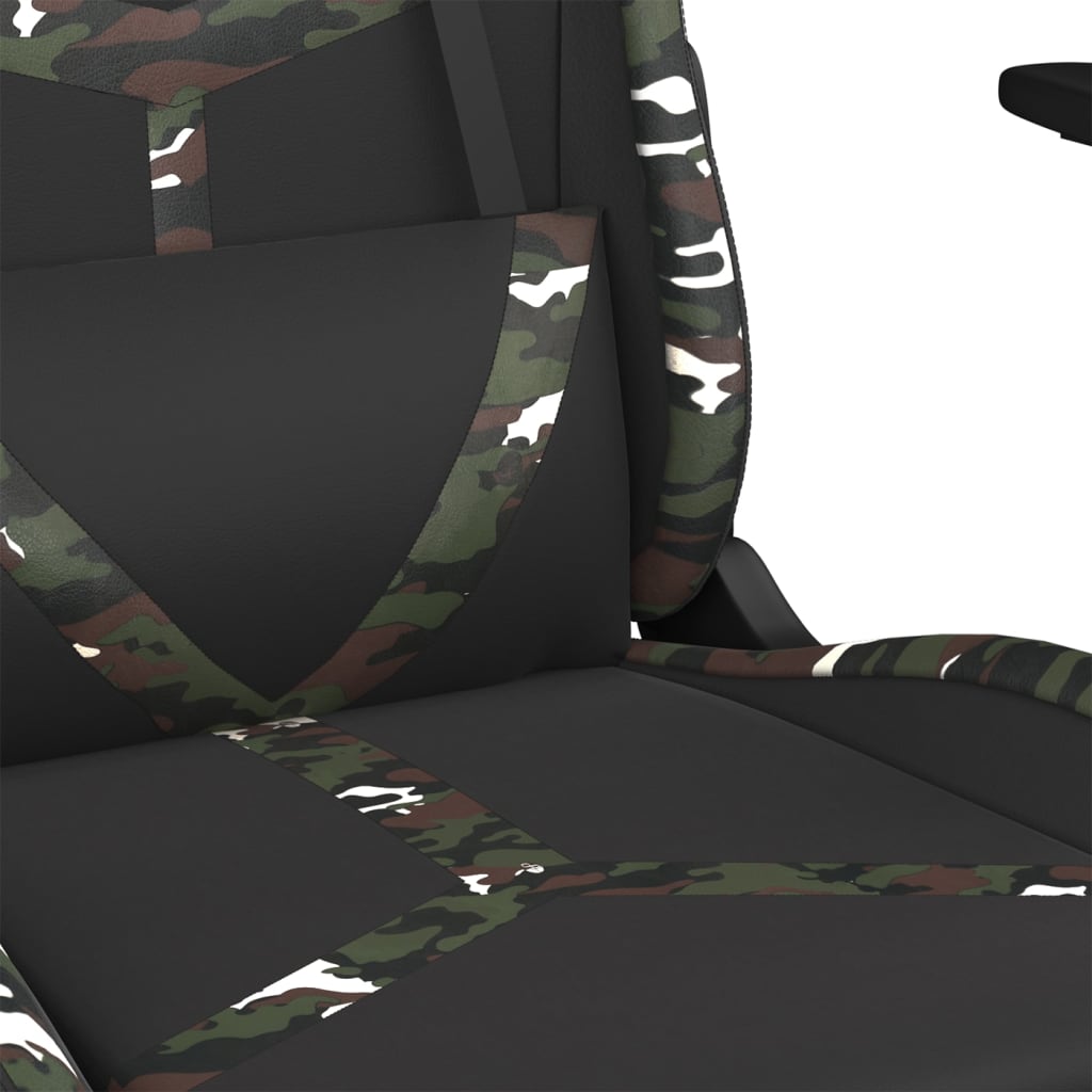 Chaise de jeu Noir et camouflage Similicuir - XIOS
