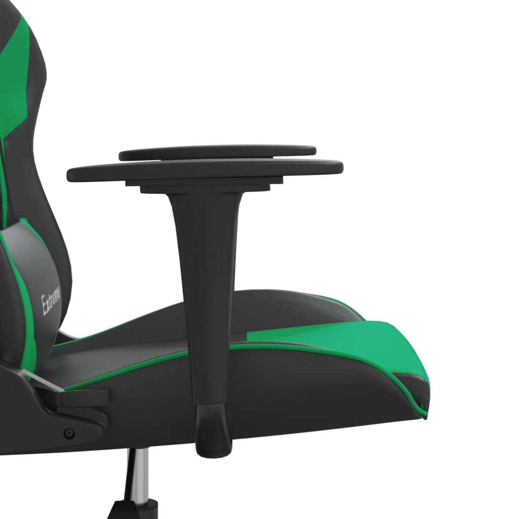 Chaise de jeu Noir et vert Similicuir - XIOS