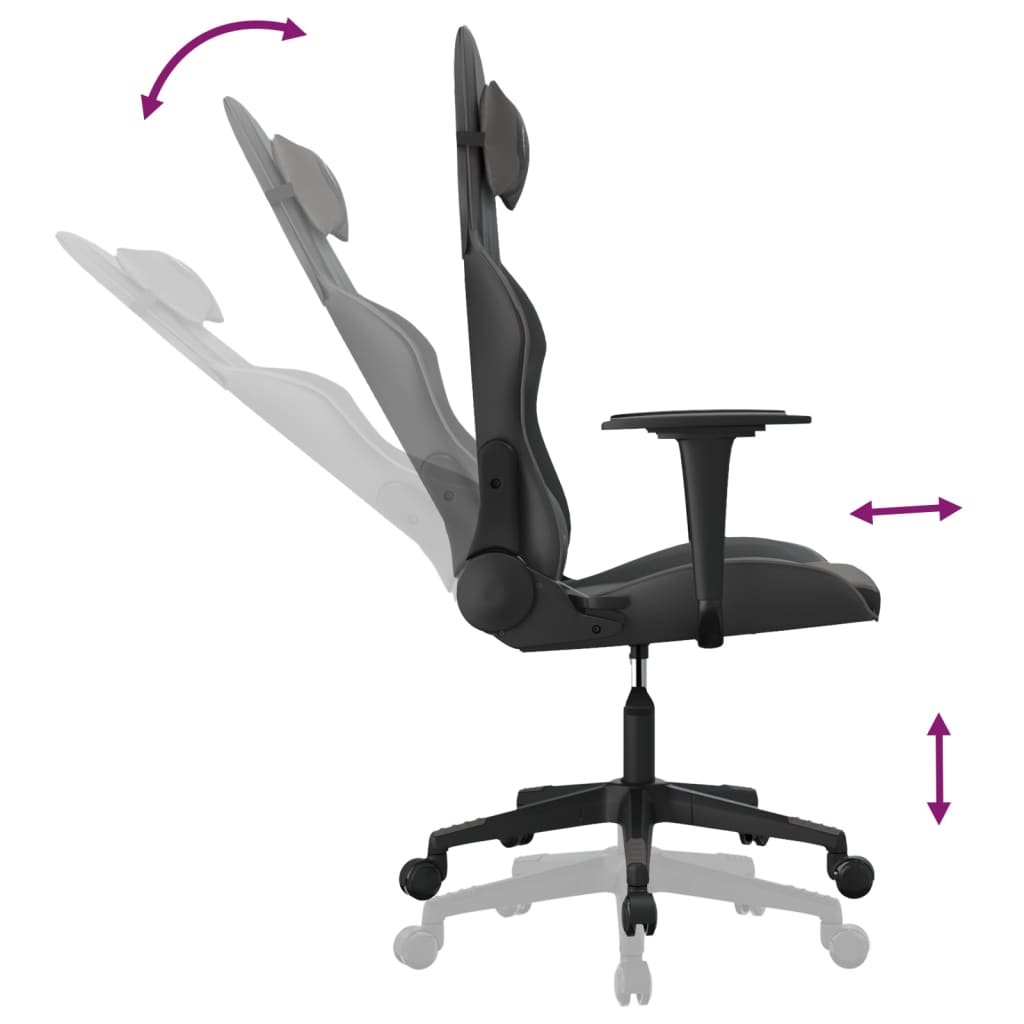 Chaise de jeu Noir Similicuir - XIOS