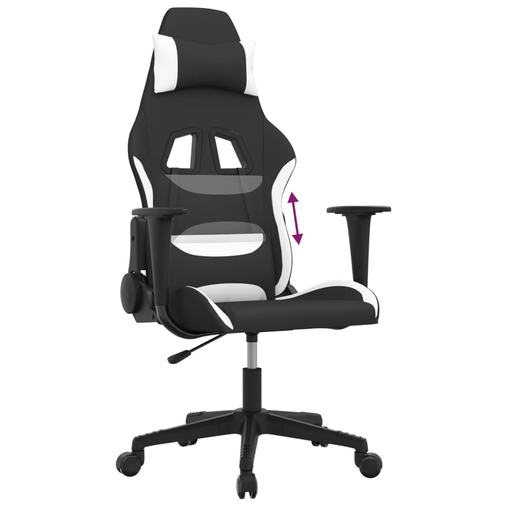 Chaise de jeu Noir et blanc Tissu - XIOS