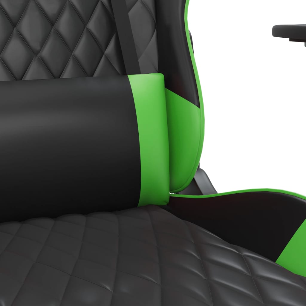 Chaise de jeu Noir et vert Similicuir - XIOS