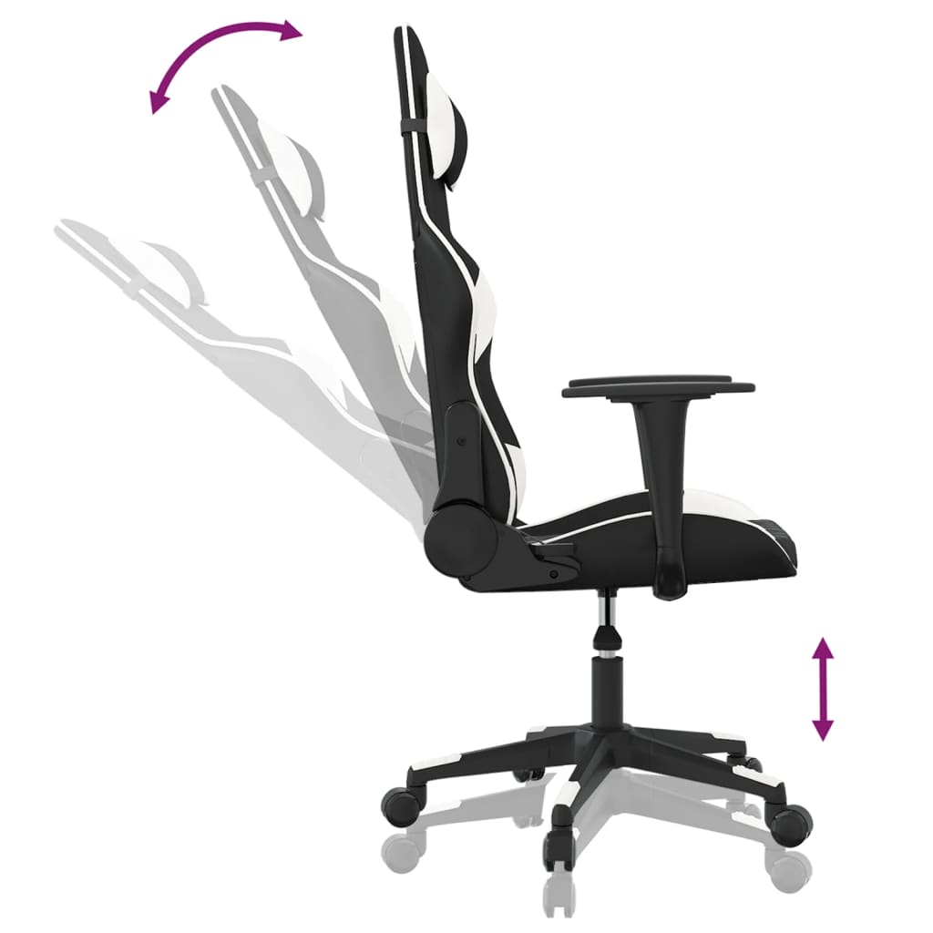 Chaise de jeu Noir et blanc Similicuir - XIOS