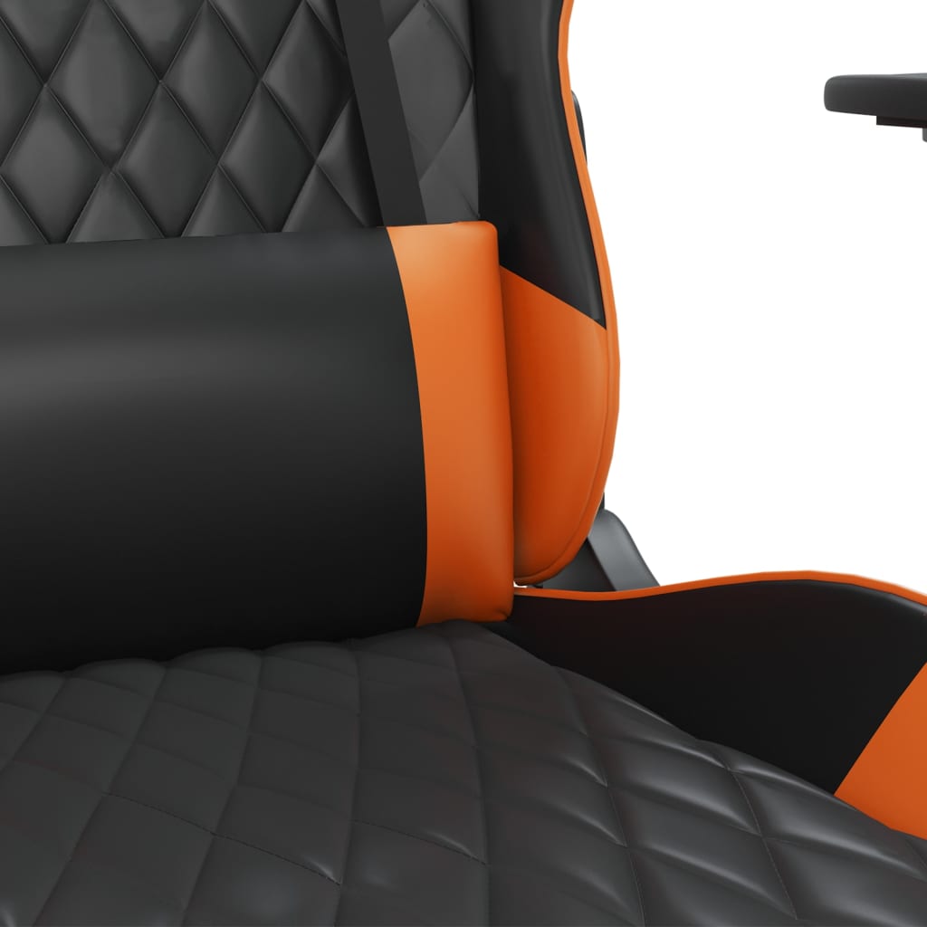 Chaise de jeu Noir et orange Similicuir - XIOS