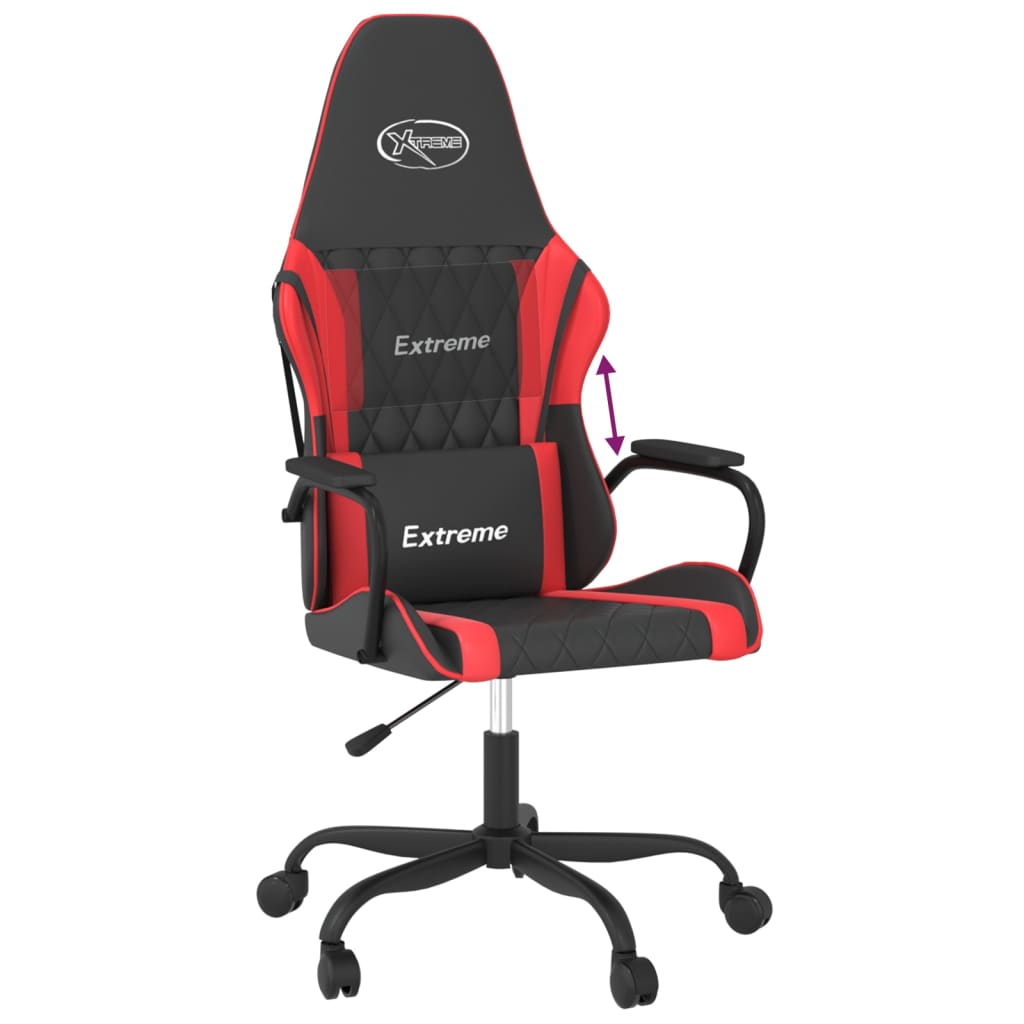 Chaise de jeu Noir et rouge Similicuir - XIOS