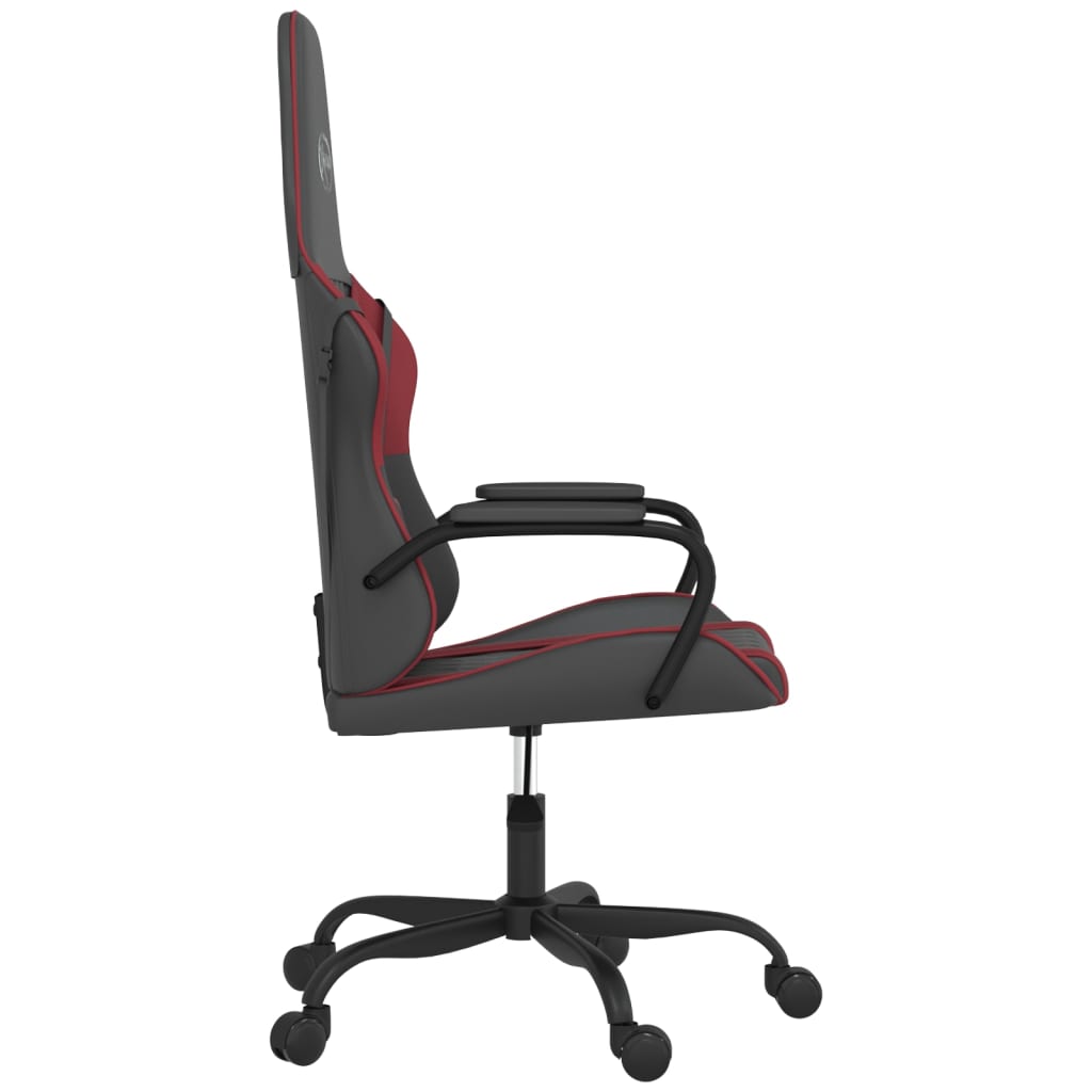 Chaise de jeu Noir et rouge bordeaux Similicuir - XIOS