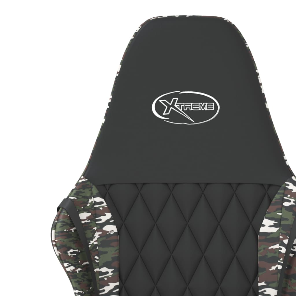 Chaise de jeu Noir et camouflage Similicuir - XIOS