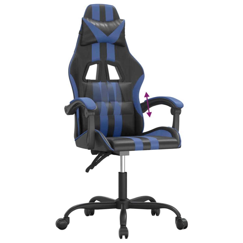 Chaise de jeu Noir et bleu Similicuir - XIOS
