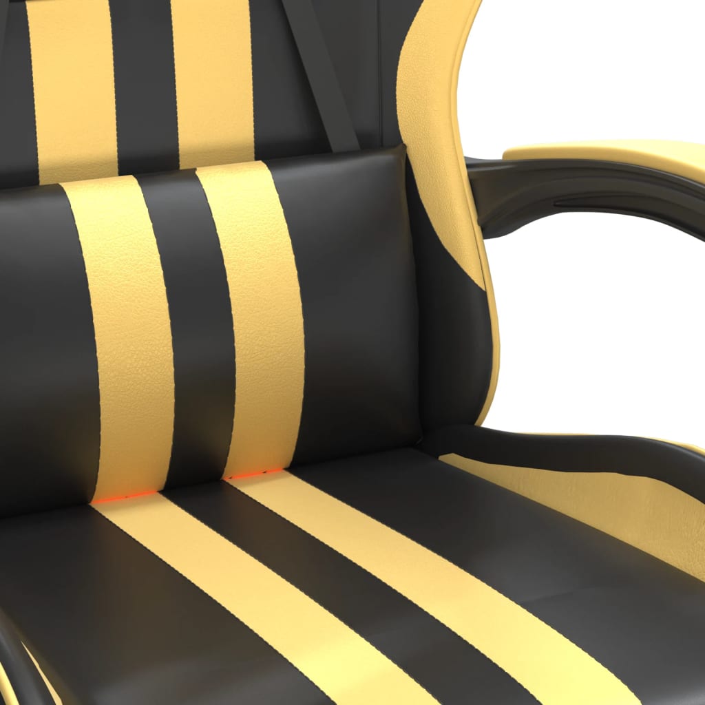 Chaise de jeu Noir et doré Similicuir - XIOS