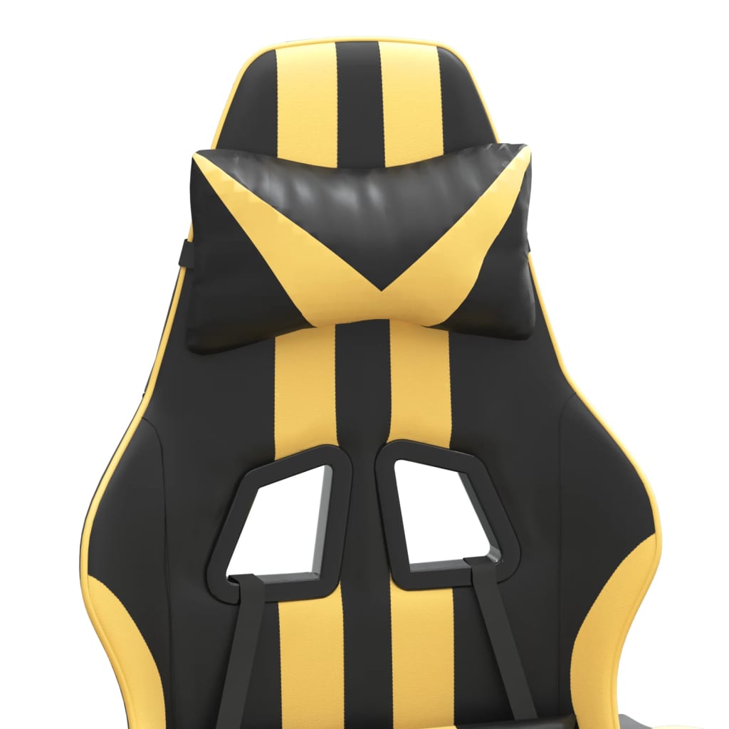 Chaise de jeu Noir et doré Similicuir - XIOS