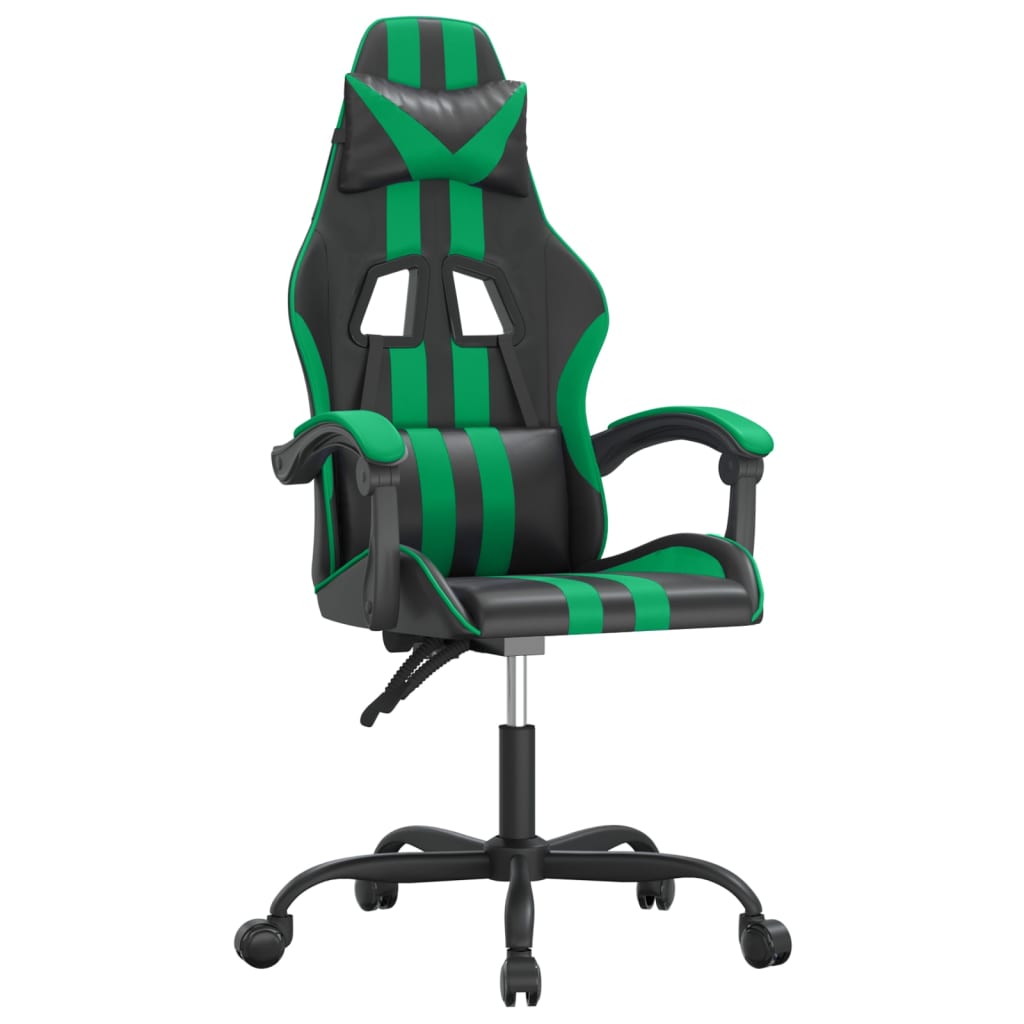 Chaise de jeu Noir et vert Similicuir - XIOS