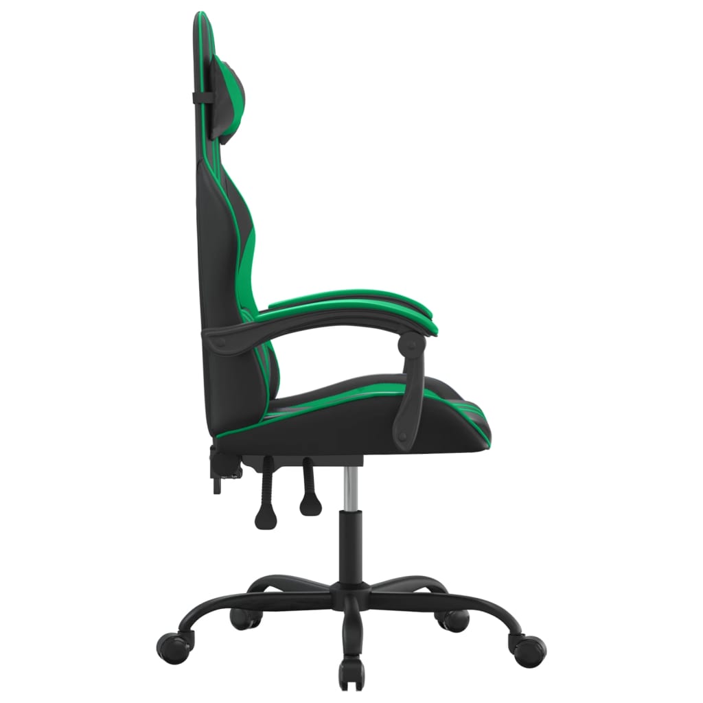 Chaise de jeu Noir et vert Similicuir - XIOS