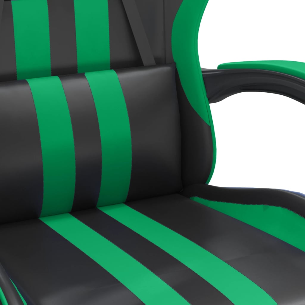 Chaise de jeu Noir et vert Similicuir - XIOS