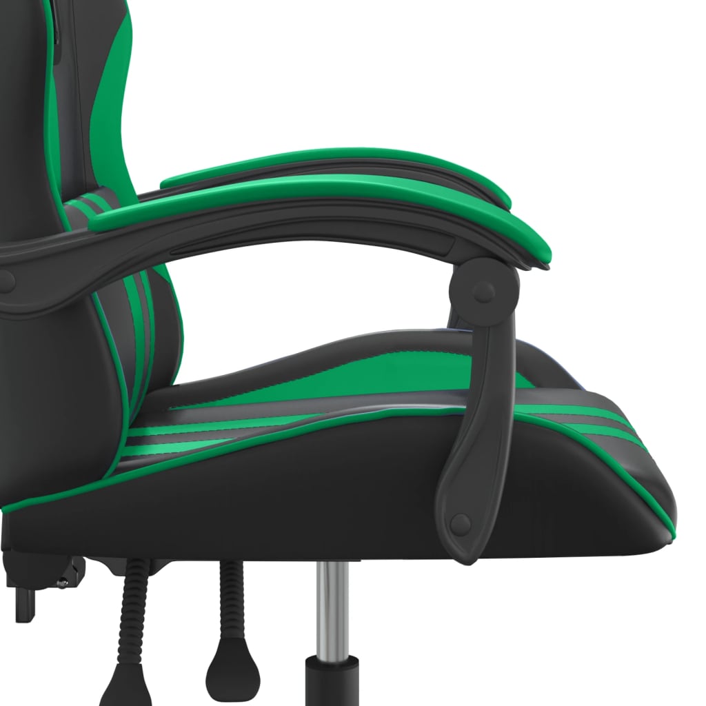 Chaise de jeu Noir et vert Similicuir - XIOS