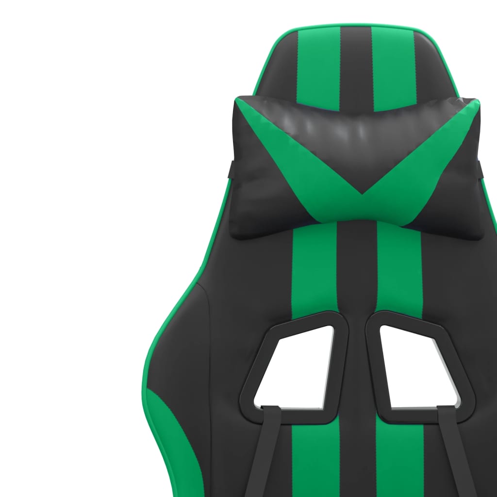 Chaise de jeu Noir et vert Similicuir - XIOS