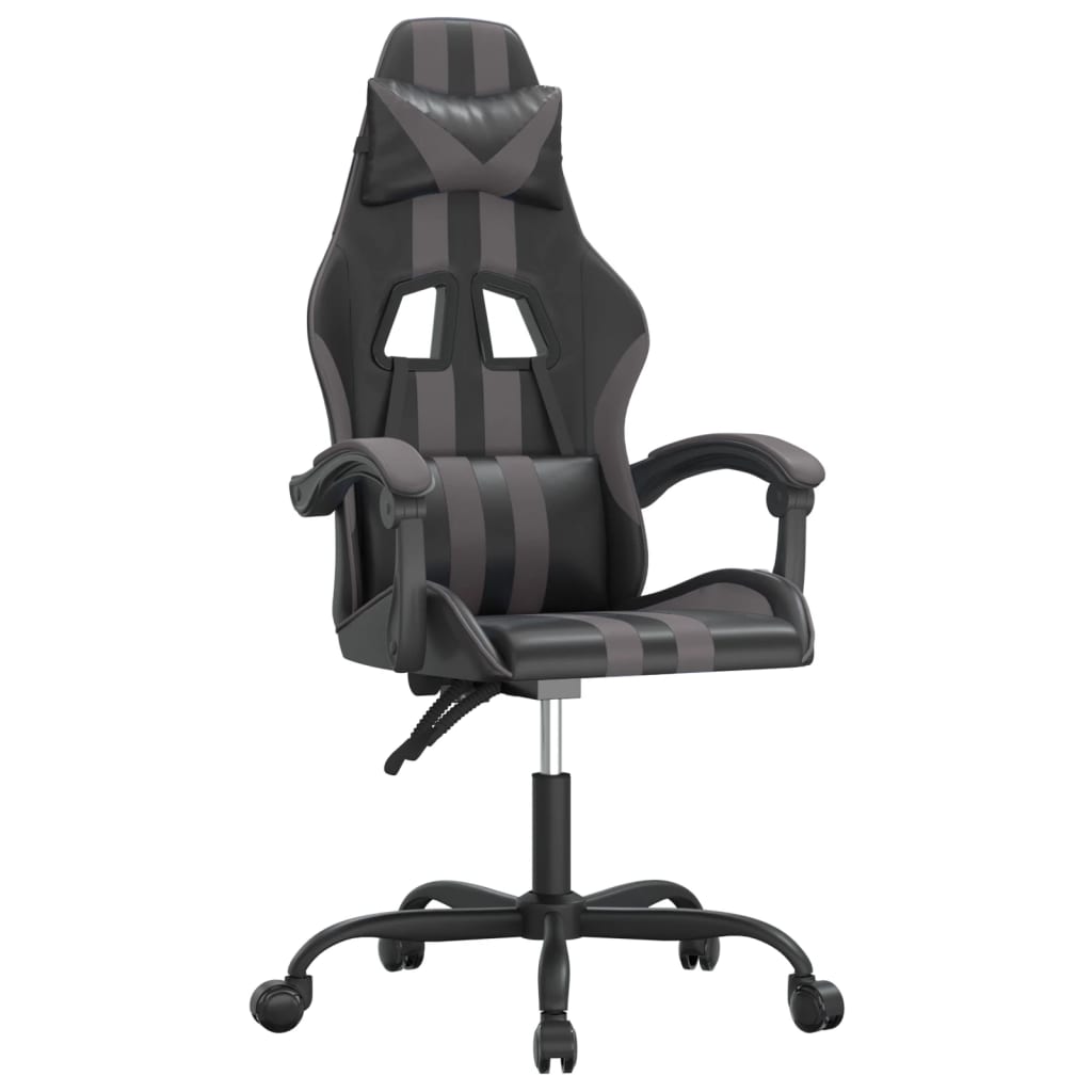 Chaise de jeu Noir et gris Similicuir - XIOS