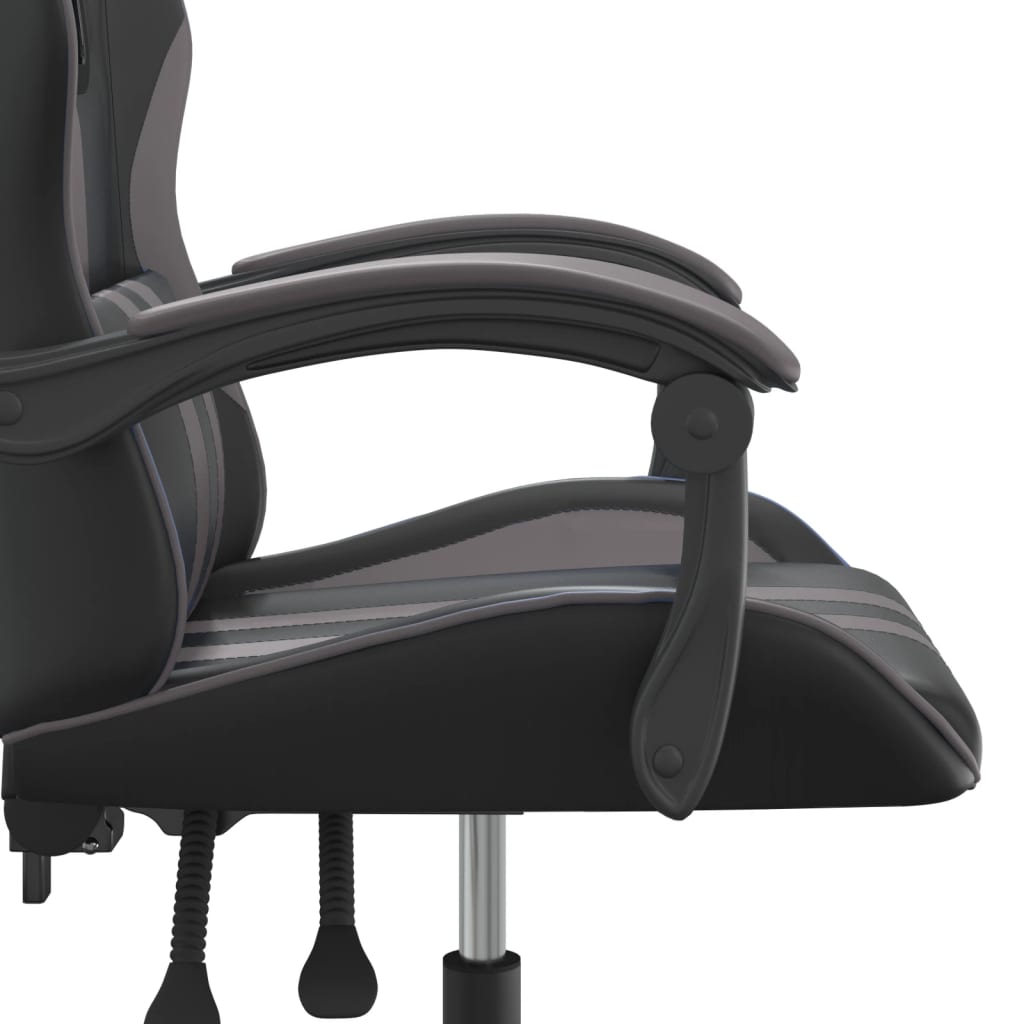 Chaise de jeu Noir et gris Similicuir - XIOS