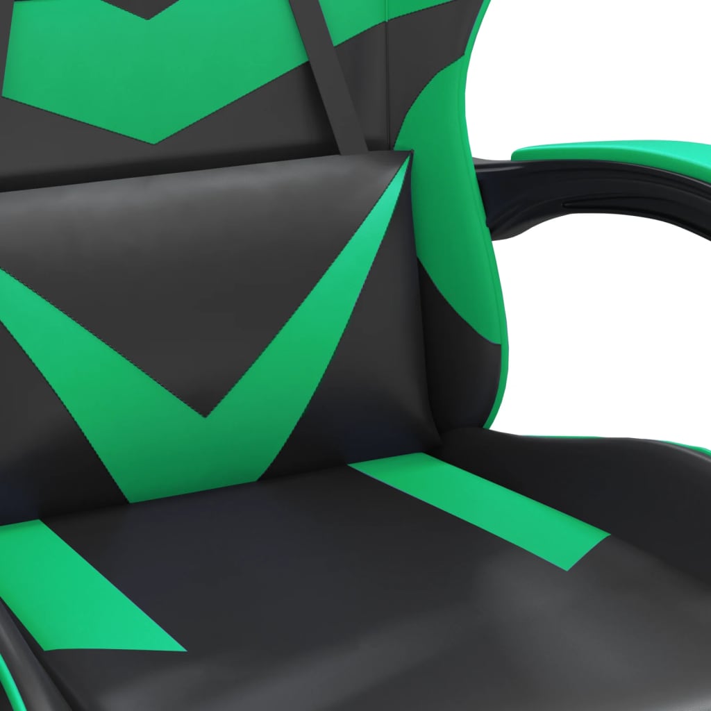Chaise de jeu Noir et vert Similicuir - XIOS