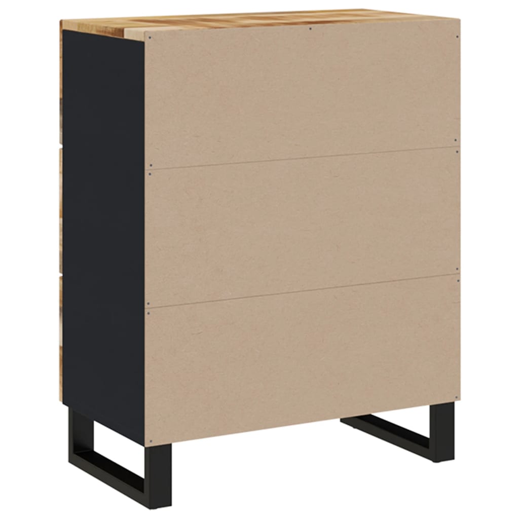 Buffets 2 pcs 60x33x75 cm Bois de manguier brut