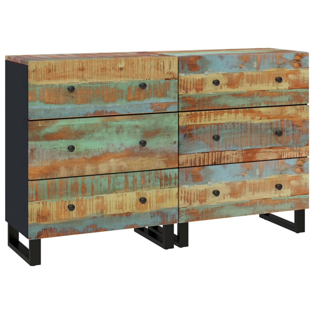 Buffets 2 pcs 60x33x75 cm Bois massif de récupération - XIOS