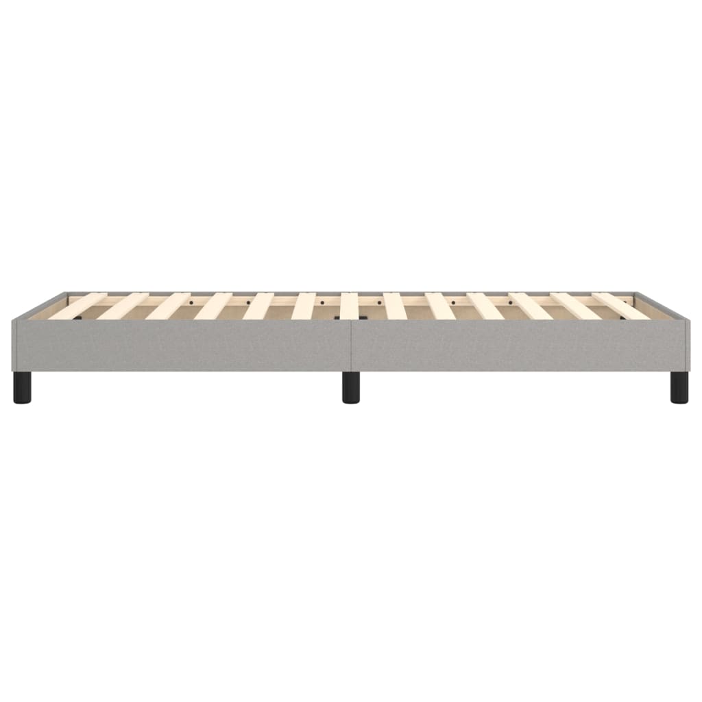 Cadre de lit sans matelas gris clair 90x190 cm tissu - XIOS