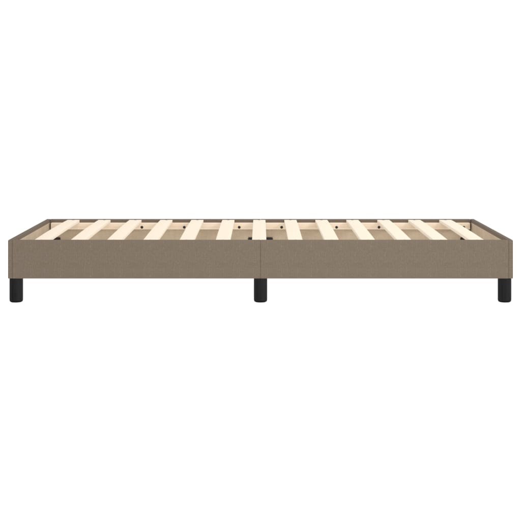 Cadre de lit à ressorts taupe 90x200 cm tissu - XIOS